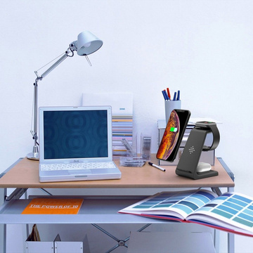 Charger docking station A8 3in1 Wireless Charger White