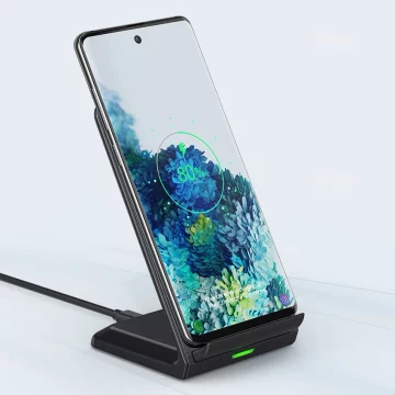 Choetech set of 2 x Qi wireless charger stand stand 10W black white (T524-S)