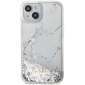 Etui Guess GUHCP14SLCSGSGH для iPhone 14 6.1" твердий чохол Liquid Glitter Marble