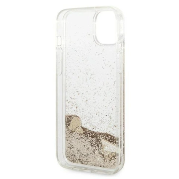 Etui Guess GUOHCP14MGLHFLGO do Apple iPhone 14 Plus 6,7" zlatý/zlatý pevný obal Glitter Charms