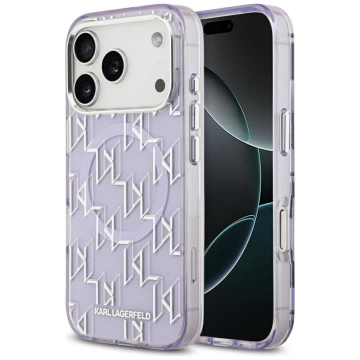 Etui Ochronne do iPhone 17 Pro Karl Lagerfeld IML KL Monogram MagSafe Fioletowy