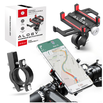 Alogy Bike Phone Phone Holder 55-95mm for Bicycle Bike Motor Scooter Чорний