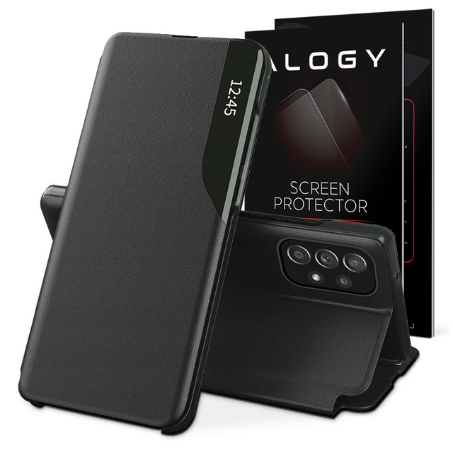 Alogy Smart View Cover Leather Wallet for Samsung Galaxy A13 4G/LTE Glass