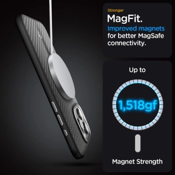 Spigen Enzo Made Mag Safe Case for Apple iPhone 15 Pro Max Matte Black