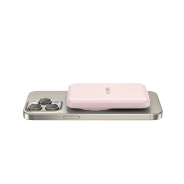 Magnetic Power Bank PB10 Lifemag Magsafe Power Bank 5000 mAh Pink