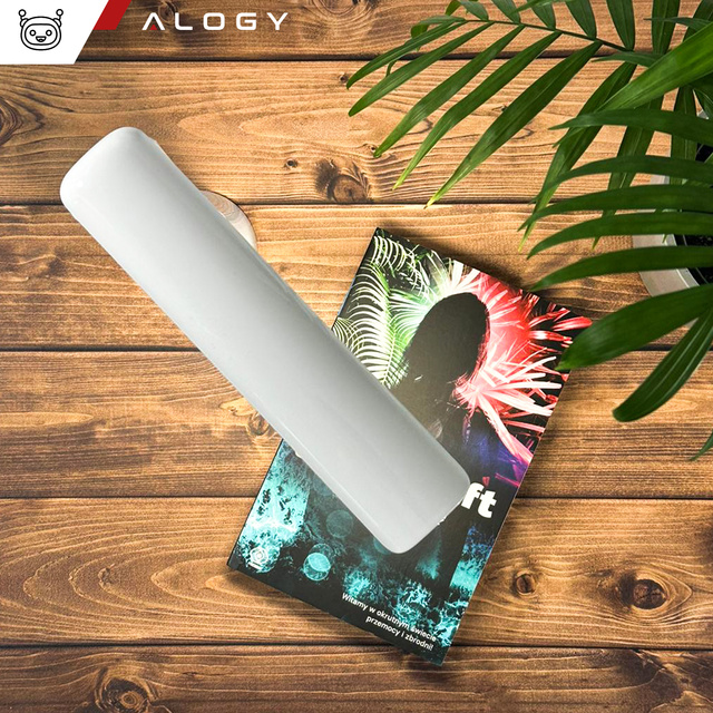 Alogy Weiß 2-in-1-LED-Schreibtisch-Nachtlampe, Taschenlampe, kabellose Touch-Lampe, 3 Modi, Lichtanpassung