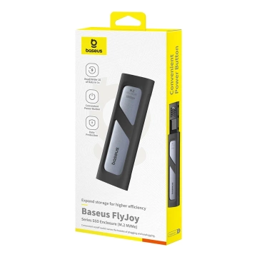 Baseus FlyJoy M.2 NVMe 10 Gb/s SSD Enclosure – szara obudowa do 8 TB