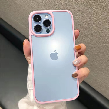 Захисний чохол Alogy Hybrid Candy Case для Apple iPhone 13 Pro рожевий-прозорий Glass