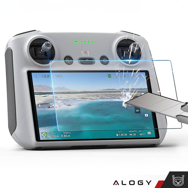 2x Tempered Glass pro DJI RC / DJI RC 2 - DJI Mini 4 Pro / Air 3 pro Drone Screen Alogy Screen Protector PRO