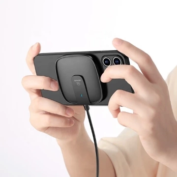 USAMS Indukčná nabíjačka US-CD153 magnetická 15W iPhone 12 séria čierna/čierna CD153DZ01