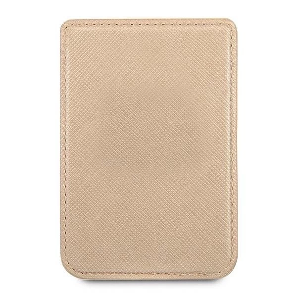 Guess Wallet Card Slot GUWMSSASLGO MagSafe Saffiano Złoty/Gold