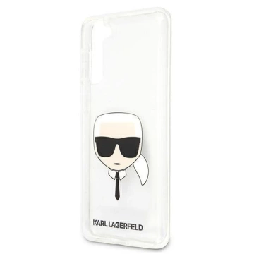 Tvrdé puzdro Karl Lagerfeld KLHCS21MKTR S21 G996 Transparentná Karlova hlava