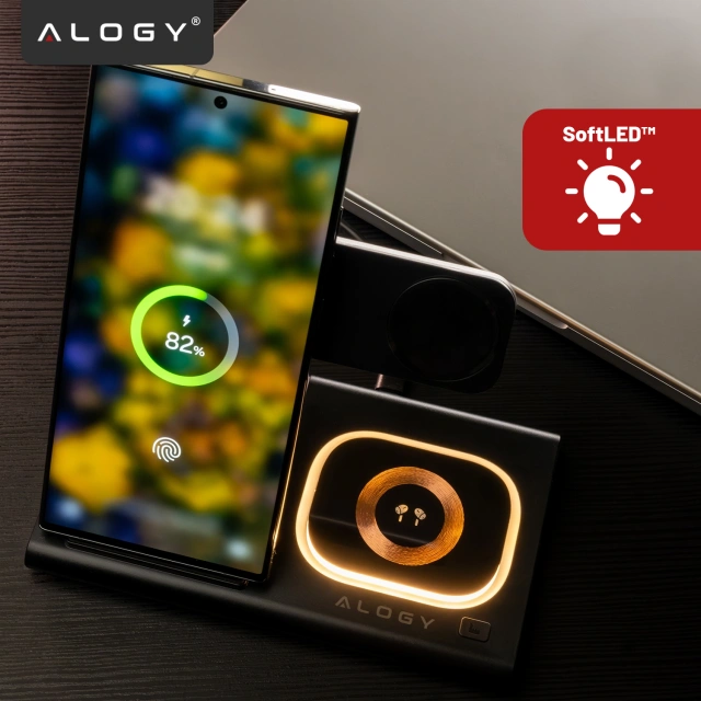 Wireless Charger for Samsung: 3 in 1 Wireless Charging Station for Samsung Galaxy Watch 7/6/5/4/3 Pro Classic, Galaxy Buds for S24 Ultra, S23, S22, S21, S20, Note 20/10, Z Fold