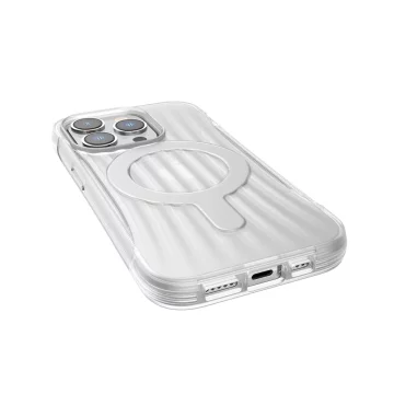 Raptic Clutch Built Case iPhone 14 Pro se zadním krytem MagSafe čirý