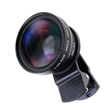Objektiv Smartphone-Objektiv-Kit 2in1 Alogy Objektivclip 0,45X Makro 12,5X Weitwinkel