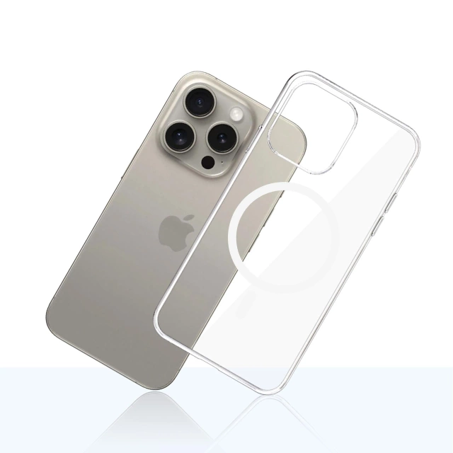 Schutzhülle für Apple iPhone 15 Pro 3mk Clear MagCase