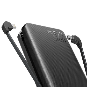 Joyroom JR-L015 20000mAh 22.5W Powerbank with USB-C Lightning Cables - Black