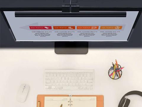 Baseus I-Wok LED Lampe für 5W USB Computermonitor Schwarz