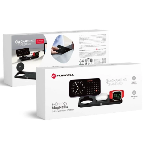 Ładowarka Indukcyjna 3w1 Forcell MagNetix Qi2 MagSafe iPhone 20.5W