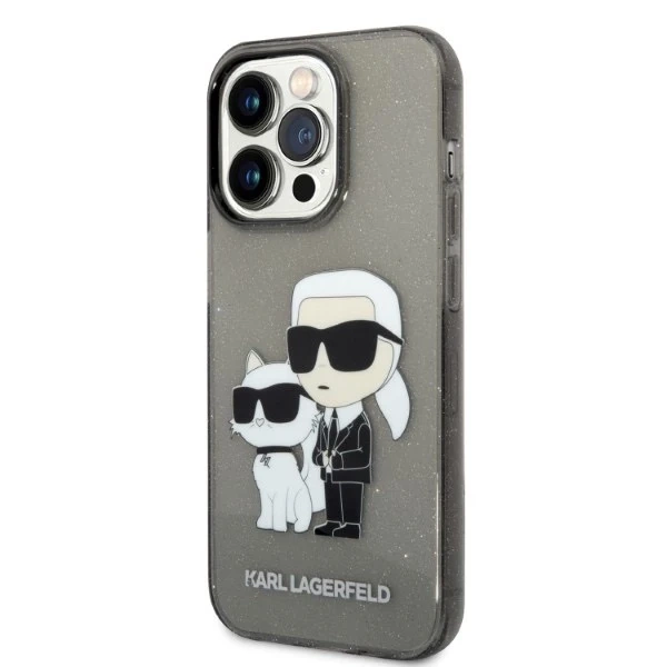 Etui Karl Lagerfeld KLHCP14LHNKCTGK für iPhone 14 Pro 6,1" Hardcase Gliter Karl