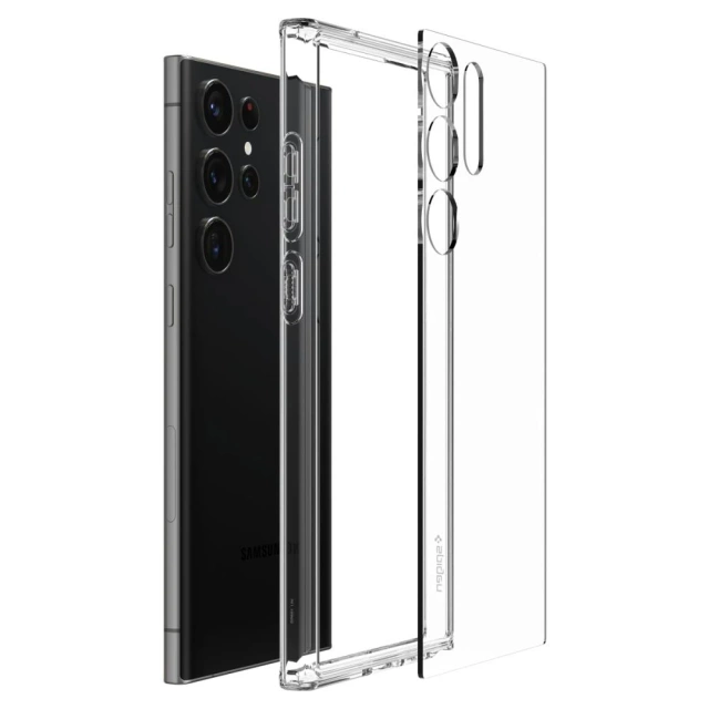 Etui für Spigen Ultra Hybrid für Samsung Galaxy S23 Ultra Crystal Clear