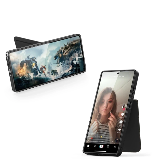 Etui Portfelowe do Samsung Galaxy S25 Ultra Dux Ducis Rafi II Czarny