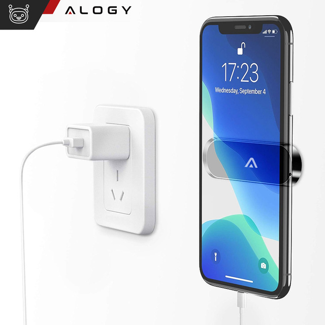 Alogy magnetický samolepicí držák do auta černý