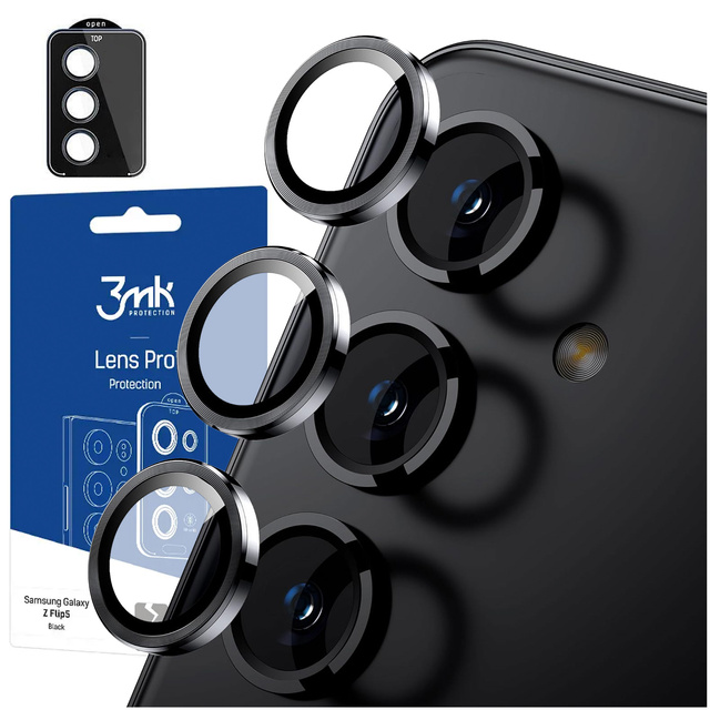 Glass For Samsung Galaxy A54 5G Camera Protector Lens 3mk Lens Protection Pro Black Protective Cover