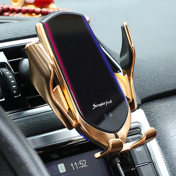 Automatický držiak do auta Alogy R2 Qi indukčná nabíjačka do auta na mriežku 10W Gold