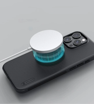 Magnetický kryt Nillkin Frosted Shield Pro pro iPhone 16 Pro – černý