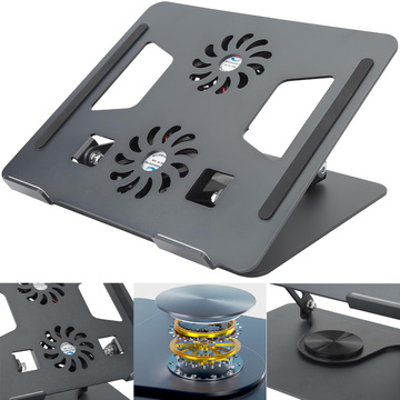 Laptop Table Stand 17.3" Adjustable 360 ​​Cooling Foldable Aluminum 25x21.7cm Alogy Graphite