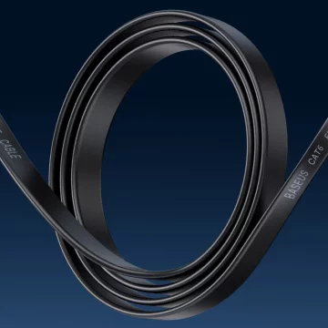 Baseus Speed ​​Six Netzwerkkabel RJ45 1000Mbps 1,5m schwarz (WKJS000001)