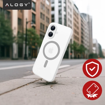 Kryt pre Apple iPhone 16 Pro Max Alogy MagSafe Hybrid Matte Case Matný kryt s ochranou šošovky čierny