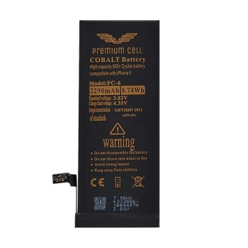Батарея преміум-класу Cobalt для iPhone 6 6G 1810mAh 600 циклів зарядки/розрядки