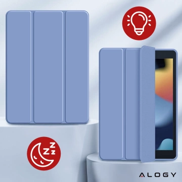 Чохол для Apple iPad 10.2 9 Gen 8/7 2021/2020/2019 Smart Pencil Case Alogy TPU Tablet Cover Blue Glass