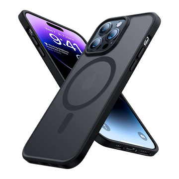 Ochranné pouzdro Magmat MagSafe pouzdro na telefon pro Apple iPhone 14 Pro Max Black/Clear Glass