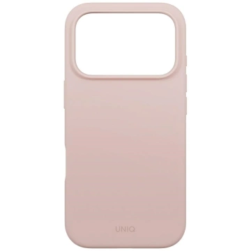 Etui UNIQ Lino do iPhone 17 Pro Magclick Charging różowy