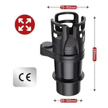 Handyhülle Wasserdichtes Gehäuse Alogy universal IPX8 bis 6,5 Schwarz