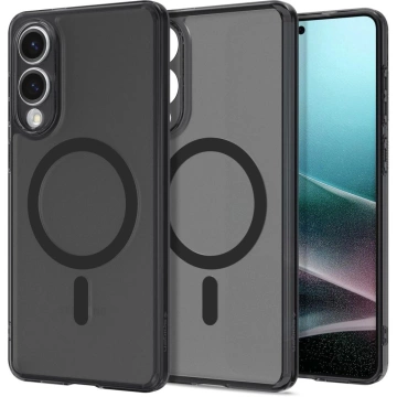 Kryt Spigen Ultra Hybrid Mag s MagSafe pre Samsung Galaxy S25 Edge – čierny, priesvitný
