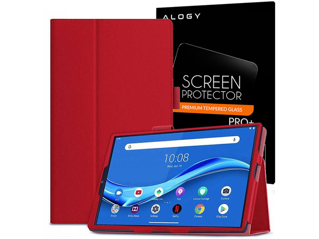 Alogický kryt stojanu pro Lenovo M10 Gen.2 TB-X306 červené sklo