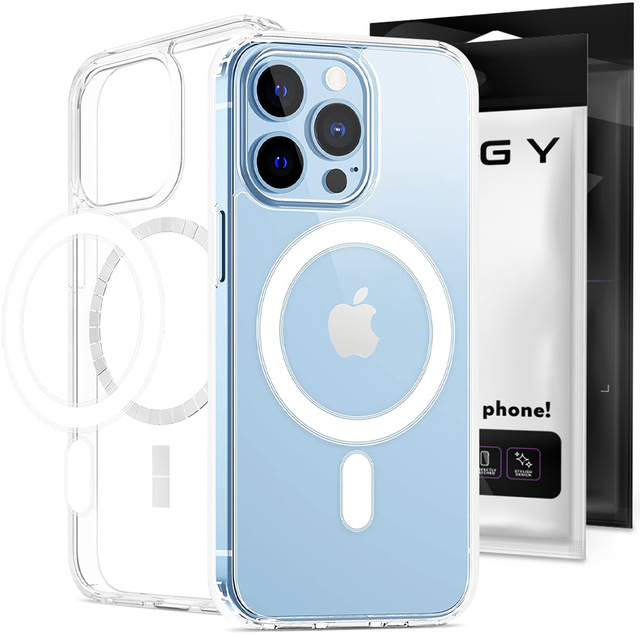 Pouzdro MagSafe Ultra Slim Mag Alogy Qi Case pro Apple iPhone 13 Pro Max Transparent