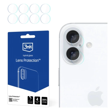 Гібридне скло камери для Apple iPhone 16 Lens Protector 3mk Lens Protection Set 4 шт.
