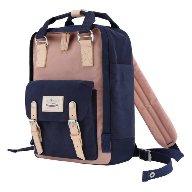 Himawari Laptop-Rucksack 14'' Marineblau und Rosa