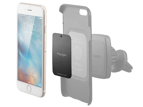 Spigen Kuel Metallplatten 4x Starke Platten für Griffe Schwarz