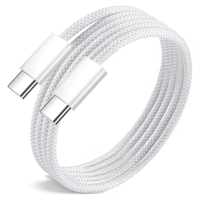 Oryginalny kabel Apple A2795 do ładowania USB-C 1m 60W do iPhone 15 / 16 Szybkie ładowanie Biały