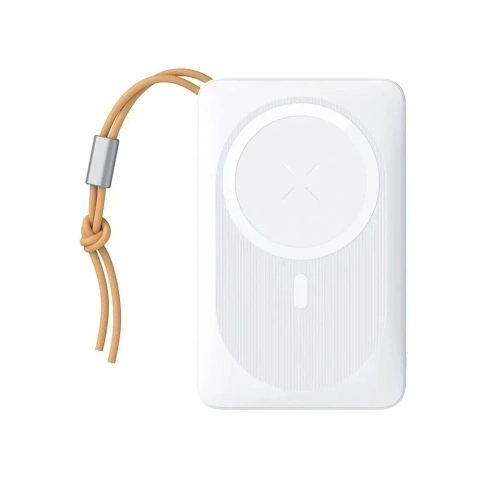 Powerbank Externá batéria VEGER MagOn s Qi nabíjaním pre MagSafe 15W - 10 000mAh PD 22,5W biela (VP1151 / W1151)