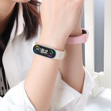 Športový remienok IconBand pre Xiaomi Mi Smart Band 5/6/6 NFC / 7 Pink