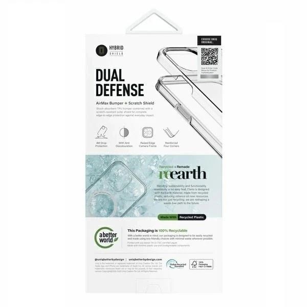 Etui do iPhone 16 Pro UNIQ Clario MagSafe Półprzezroczyste Dymne