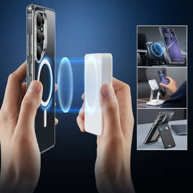 Kryt Samsung Galaxy S25 Ultra Clear ESR Classic Hybrid HaloLock MagSafe