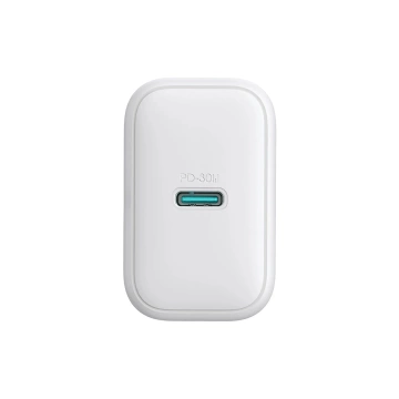 Síťová nabíječka Joyroom USB-C PD 30W QC SFC – bílý kabel USB-C 1m